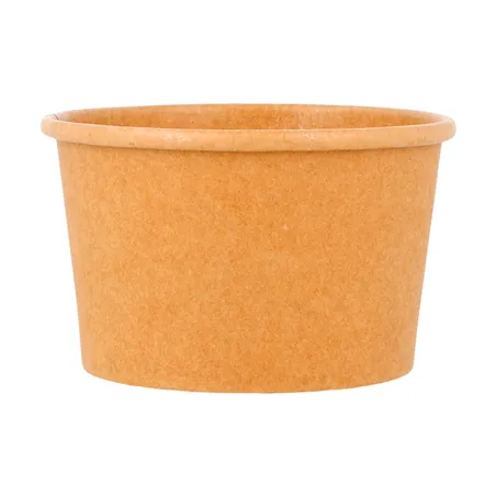 POTS À GLACES  120 ML 210 + 18 PE G/M2 Ø7,7x4,7 CM MARRON CARTON (2000 UNITÉ)