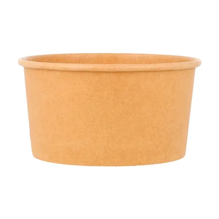 POTS À GLACES  150 ML 250 + 18 PE G/M2 Ø8,5x4,5 CM MARRON CARTON (2000 UNITÉ)