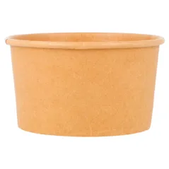 POTS À GLACES  180 ML 250 + 18 PE G/M2 Ø 8,7x5,2 CM MARRON CARTON (2000 UNITÉ)
