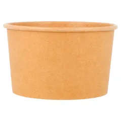 POTS À GLACES  240 ML 250 + 18 PE G/M2 Ø9,4x5,5 CM MARRON CARTON (2000 UNITÉ)