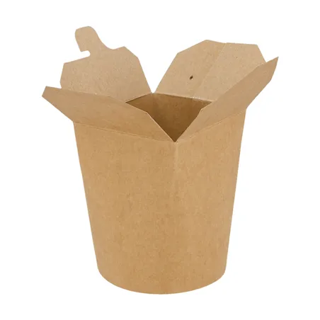 RÉCIPIENTS MULTIUSAGES MICRO-ONDABLES  480 ML 275 + 25 PE G/M2 Ø8x9 CM NATUREL KRAFT (50 UNITÉ)