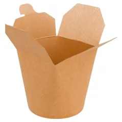 RÉCIPIENTS MULTIUSAGES MICRO-ONDABLES  780 ML 275 + 25 PE G/M2 Ø9x9 CM NATUREL KRAFT (50 UNITÉ)