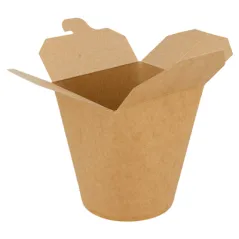 RÉCIPIENTS MULTIUSAGES MICRO-ONDABLES  960 ML 275 + 25 PE G/M2 Ø9x10,8 CM NATUREL KRAFT (50 UNITÉ)