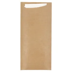 SACS COUVERTS + SERV. AIRLAID BLANC