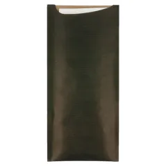 SACS COUVERTS + SERV. AIRLAID BLANC