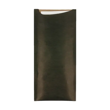 SACS COUVERTS + SERV. AIRLAID BLANC