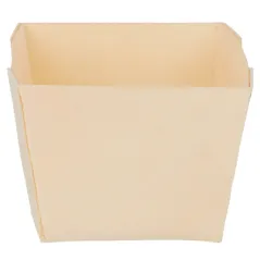 BARQUETTES CARRÉES WOOD 200 ML 7x7x5,5 CM NATUREL BOIS (500 UNITÉ)