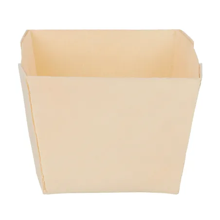BARQUETTES CARRÉES WOOD 200 ML 7x7x5,5 CM NATUREL BOIS (500 UNITÉ)