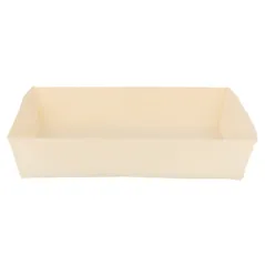 BARQUETTES RECTANGULAIRES WOOD 600 ML 19x13x4 CM NATUREL BOIS (100 UNITÉ)