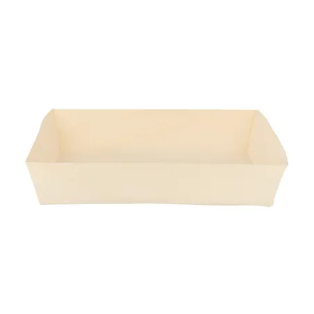 BARQUETTES RECTANGULAIRES WOOD 600 ML 19x13x4 CM NATUREL BOIS (100 UNITÉ)
