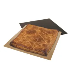 BASE POUR GÂTEAU DEUX FACES 1100 G/M2 24x24 CM CHOCOLAT/PRALINÉ CARTON (100 UNITÉ)