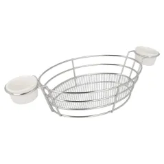 CORBEILLES OVALES + 2 POTS