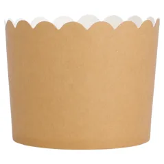 MUFFIN CUPS  160 + 15 PE G/M2 Ø 6x5,5 CM MARRON CARTON (100 UNITÉ)