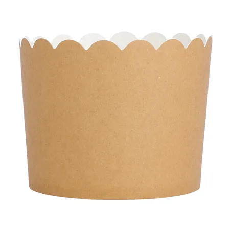 MUFFIN CUPS  160 + 15 PE G/M2 Ø 6x5,5 CM MARRON CARTON (100 UNITÉ)