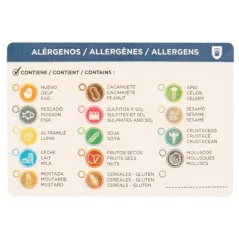 ÉTIQUETTES ADHESIVES ALLERGÈNES
