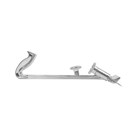 BROSSE DE NETTOYAGE POUR GRILL   41x15x10 CM ARGENTE METAL (1 UNITÉ)