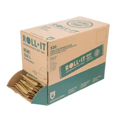RINCE-DOIGTS FLUSHABLE ROLL-IT 'ROLL-IT CITRON' 50 G/M2 14,5x4 CM BLANC CELLULOSE (1280 UNITÉ)