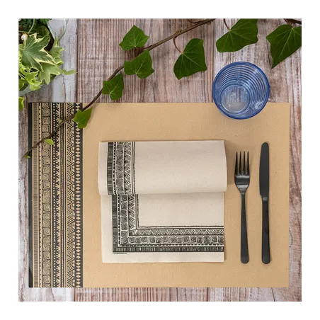 SETS DE TABLE OFFSET FEEL GREEN 'NAIROBI' 70 G/M2 31x43 CM NATUREL PAPIER RECYCLÉ (2000 UNITÉ)