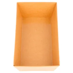 BARQUETTES  250 + 12,5 PE G/M2 13,5x7,5x3,5 CM NATUREL KRAFT (1000 UNITÉ)