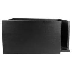 DISTRIBUTEUR SERVIETTES BAMBOO  21x21x10 CM NOIR BAMBOU (1 UNITÉ)