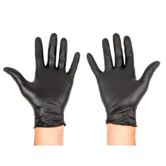 GANTS   SIZE: M NOIR NITRILE (100 UNITÉ)