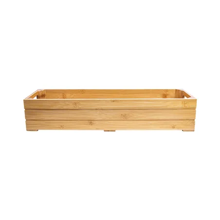 BOÎTE BUFFET GN 2/4 BAMBOO  53x16,2x10 CM NATUREL BAMBOU (1 UNITÉ)