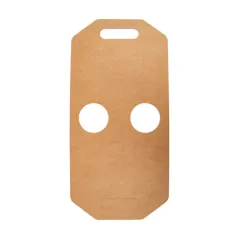 PORTE-GOBELETS, 2 GOBELETS  275 G/M2 46,5x22,5 CM NATUREL KRAFT (400 UNITÉ)