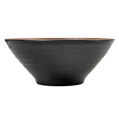 BOLS ASAMI WARE 850 ML Ø18,4x7,5 CM NOIR MÉLAMINE (12 UNITÉ)