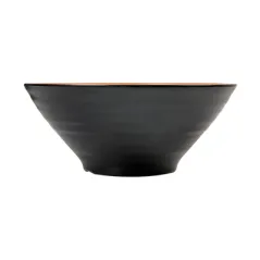 BOLS ASAMI WARE 1100 ML Ø20,3x8,5 CM NOIR MÉLAMINE (12 UNITÉ)