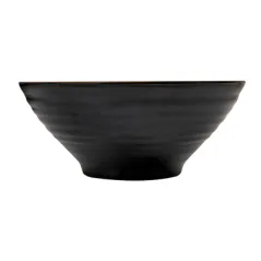 BOLS ASAMI WARE 1600 ML Ø23,3x9,7 CM NOIR MÉLAMINE (6 UNITÉ)