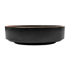 ASSIETTES CREUSES ASAMI WARE 450 ML Ø15,3x4,3 CM NOIR MÉLAMINE (12 UNITÉ)