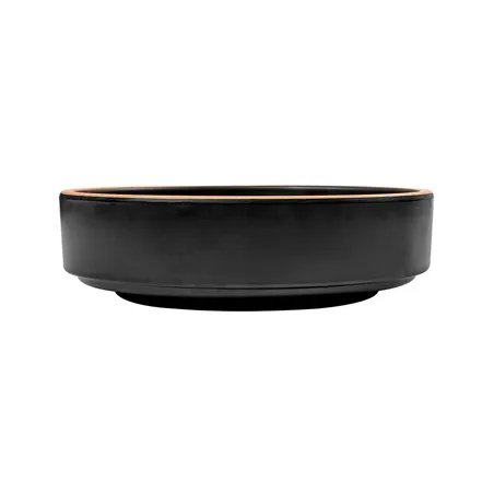 ASSIETTES CREUSES ASAMI WARE 450 ML Ø15,3x4,3 CM NOIR MÉLAMINE (12 UNITÉ)