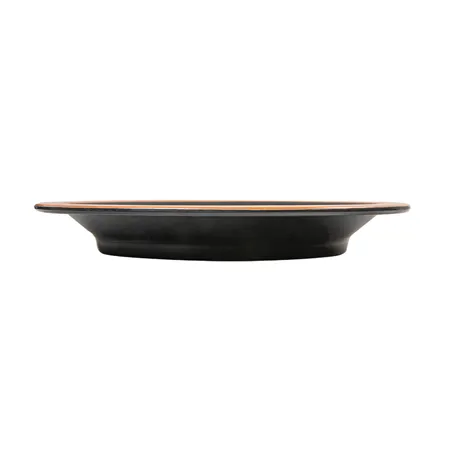 ASSIETTES ASAMI WARE 650 ML Ø25,4x3,4 CM NOIR MÉLAMINE (12 UNITÉ)
