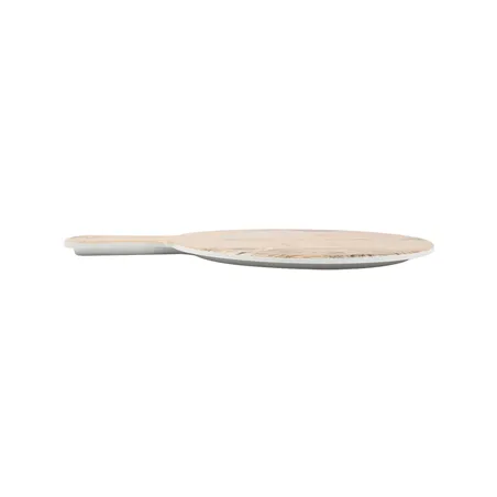 PLATEAUX RONDES AVEC ANSE ASAMI WARE  Ø23x32x0,4 CM COMPARAISON BOIS MÉLAMINE (6 UNITÉ)
