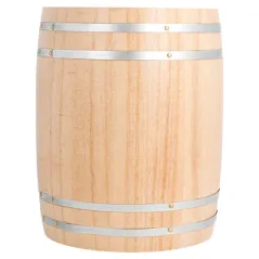 MINI BARIL   Ø11,5x13,8 CM NATUREL BOIS (1 UNITÉ)