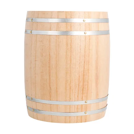 MINI BARIL   Ø11,5x13,8 CM NATUREL BOIS (1 UNITÉ)
