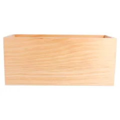 BOÎTE PRÉSENTATION CONDIMENTS   23x10x10 CM NATUREL BOIS (1 UNITÉ)