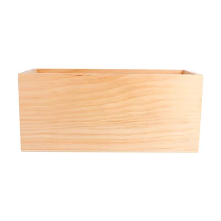 BOÎTE PRÉSENTATION CONDIMENTS   23x10x10 CM NATUREL BOIS (1 UNITÉ)
