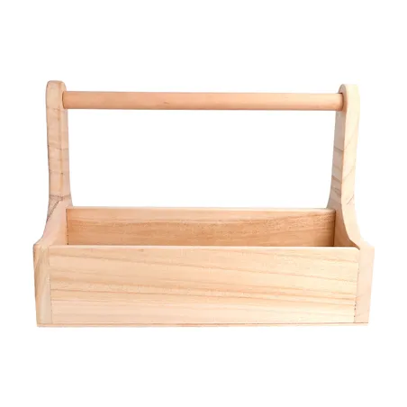 BOÎTE PRÉSENTATION AVEC ANSE   25x15,3x18 CM NATUREL BOIS (1 UNITÉ)