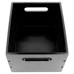 CAISSE PRESENTOIR   19x16x12 CM NOIR BAMBOU (1 UNITÉ)