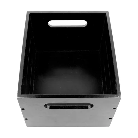 CAISSE PRESENTOIR   19x16x12 CM NOIR BAMBOU (1 UNITÉ)