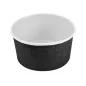SALADIERS 1000 ML - 33,3 oz 300 + 18 PE G/M2 Ø15/12,8x7,5 CM NOIR CARTON (300 UNITÉ) SALADIERS