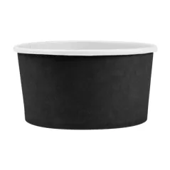 SALADIERS  1000 ML - 33,3 oz 300 + 18 PE G/M2 Ø15/12,8x7,5 CM NOIR CARTON (300 UNITÉ)
