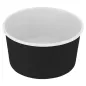 POTS À GLACES 150 ML 250 + 18PE G/M2 Ø 8,5x4,5 CM NOIR CARTON (2000 UNITÉ) POTS À GLACES