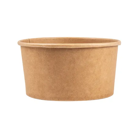 POTS SALADIERS  1000 ML - 33,3 oz 300 + 18 PE G/M2 Ø15/12,8x7,5 CM NATUREL KRAFT (300 UNITÉ)