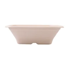 BOLS CARRÉS BIONIC 700 ML 18x18x6 CM NATUREL BAGASSE (400 UNITÉ)