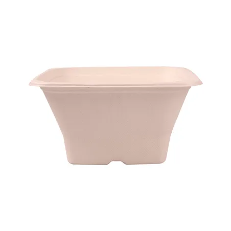 BOLS CARRÉS BIONIC 1,2 L 18x18x9 CM NATUREL BAGASSE (400 UNITÉ)