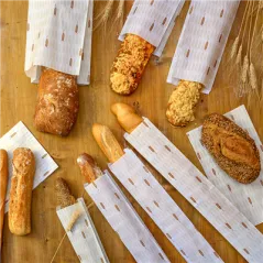 SACHETS BOULANGERIE 'CERES' 33 G/M2 9+4x54 CM BLANC CELLULOSE (250 UNITÉ)
