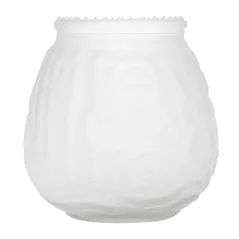 VERRE POUR BOUGIES  9,5x9,5 CM TRANSLUCIDE VERRE (60 UNITÉ)