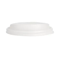COUVERCLES POUR GOBELETS 240 ML 'BIODEGRADABLE'  BLANC CPLA (1000 UNITÉ)